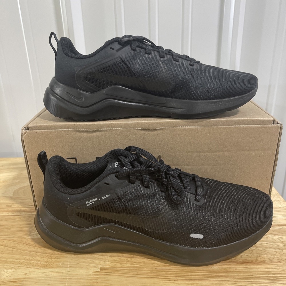 Womens Nike Downshifter 12 Black Dark Smoke Grey Iron Grey Size 9.5 Shoe Sneaker